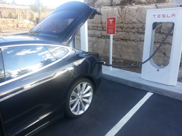 Free Charging at the Tesla SuperCharger